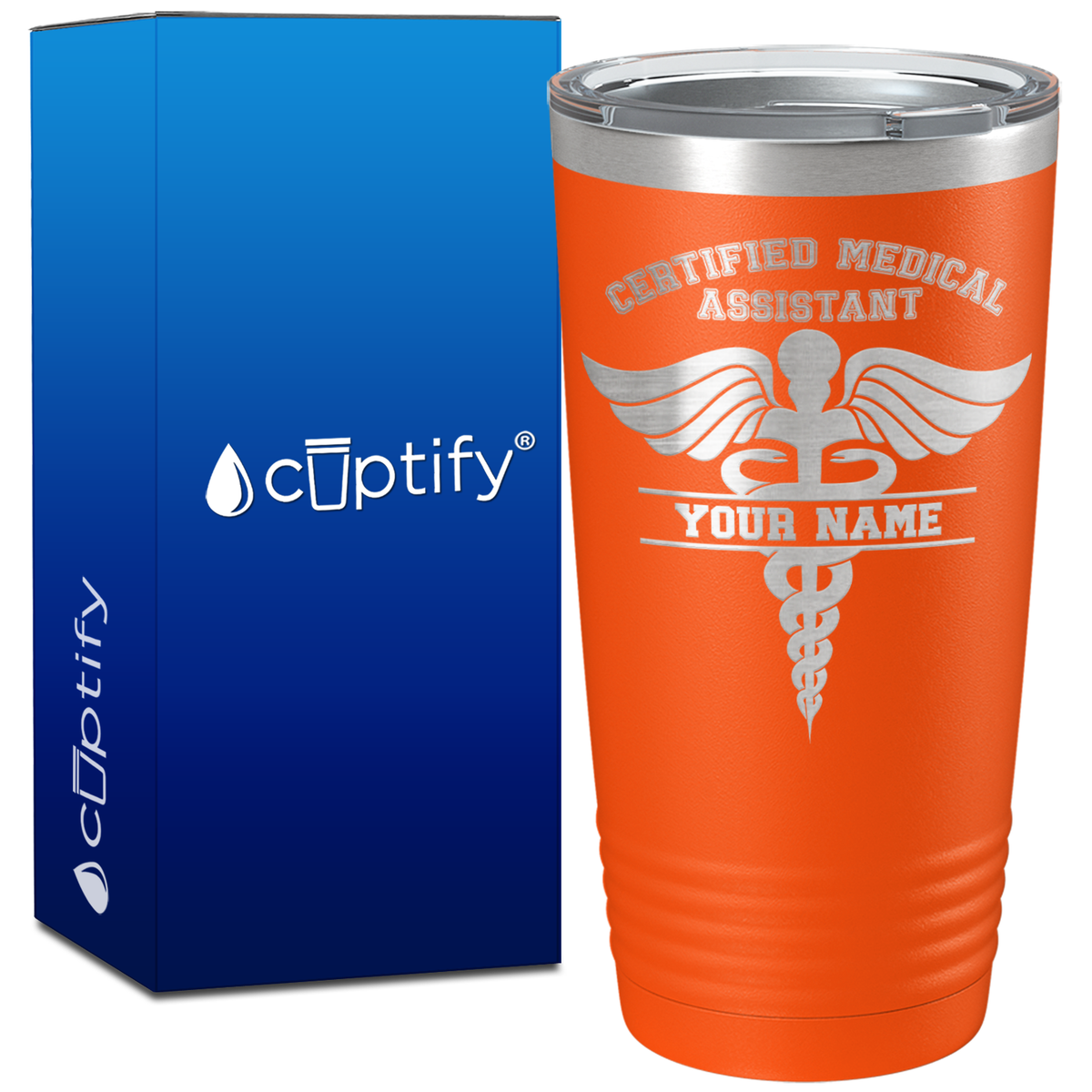 Personalized CMA Certified Medical Assistant on 20oz Tumbler