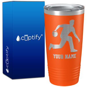 Personalized Bowler on 20oz Tumbler