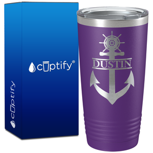 Anchor Personalized on 20oz Tumbler