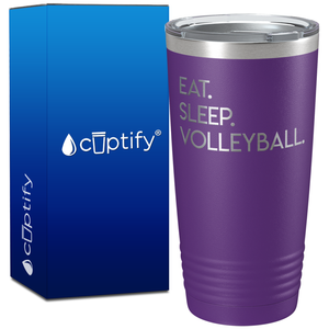 Eat Sleep Volleyball on 20oz Tumbler