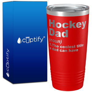 Hockey Dad Definition on 20oz Tumbler