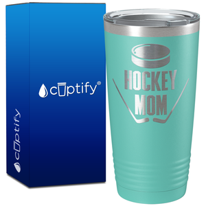 Hockey Mom on 20oz Hockey Tumbler