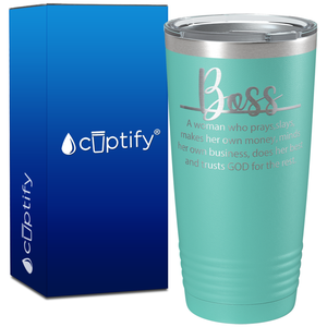 Boss Lady Definition on 20oz Tumbler