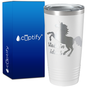 Stabbin Idiots Unicorn on 20oz Tumbler