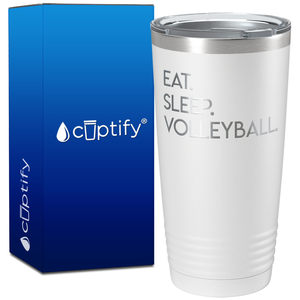 Eat Sleep Volleyball on 20oz Tumbler