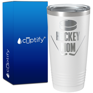 Hockey Mom on 20oz Hockey Tumbler