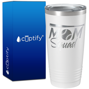 Mom Squad Softball on 20oz Tumbler