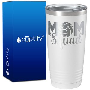 Mom Squad Volleyball on 20oz Volleyball Tumbler