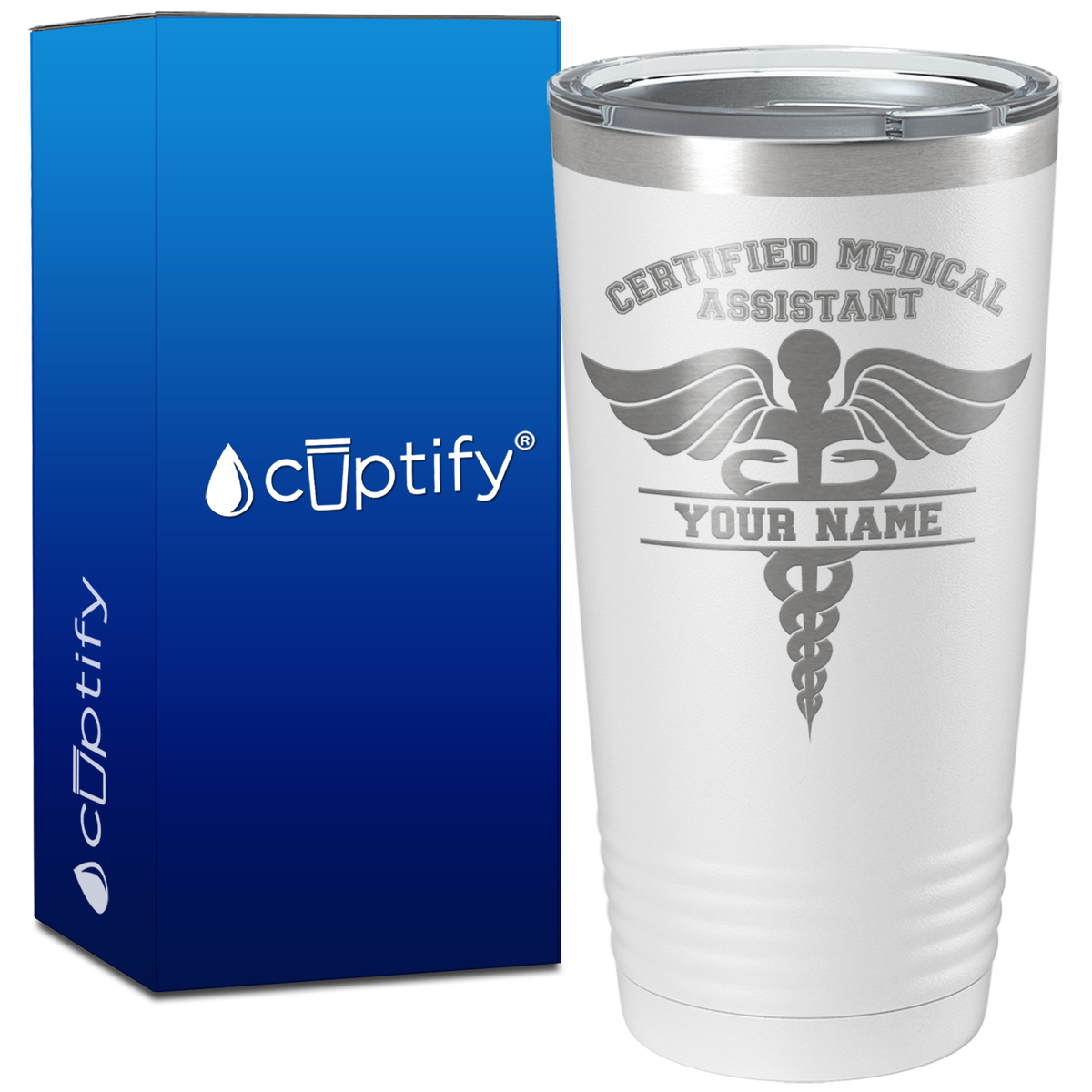 Personalized CMA Certified Medical Assistant on 20oz Tumbler