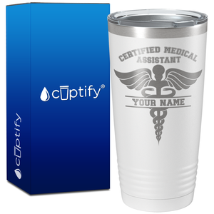 Personalized CMA Certified Medical Assistant on 20oz Tumbler