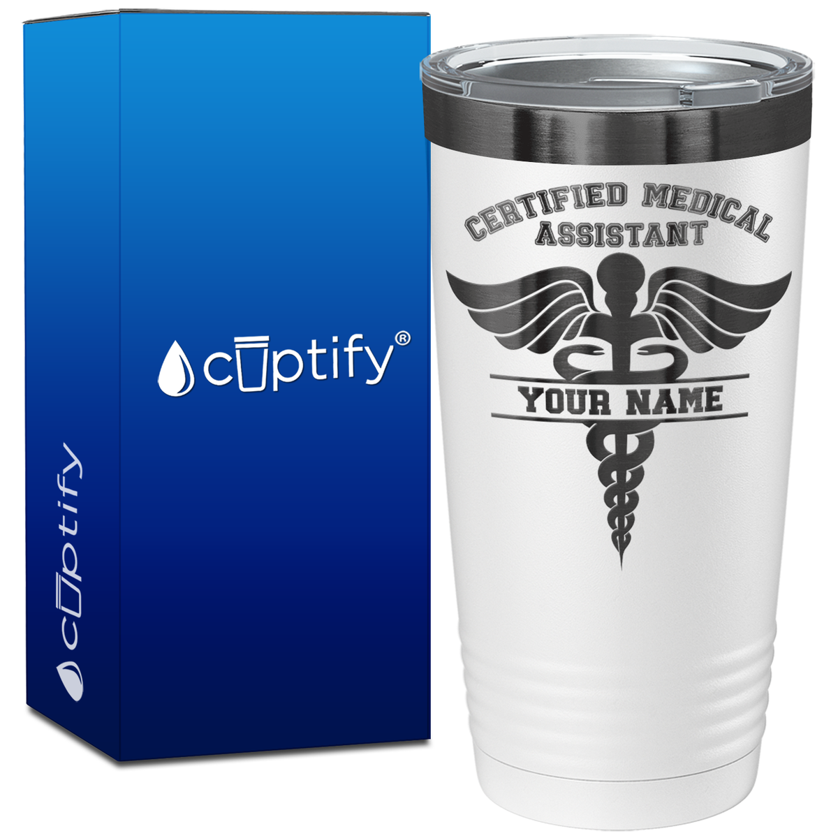 Personalized CMA Certified Medical Assistant on 20oz Tumbler