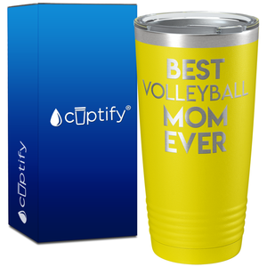 Best Volleyball Mom Ever on 20oz Volleyball Tumbler