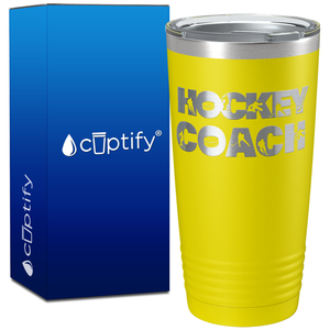 Hockey Coach Silhouettes on 20oz Tumbler