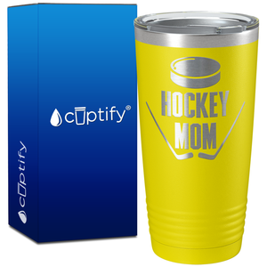 Hockey Mom on 20oz Hockey Tumbler