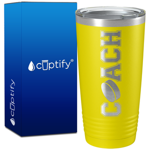 Coach Hockey on 20oz Coach Tumbler