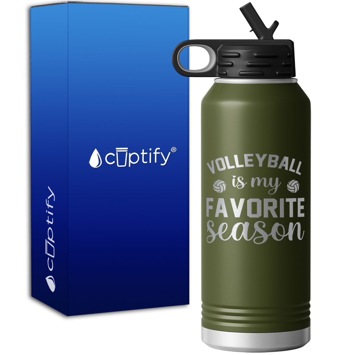 Volleyball is my Favorite Season 32oz Sport Water Bottle