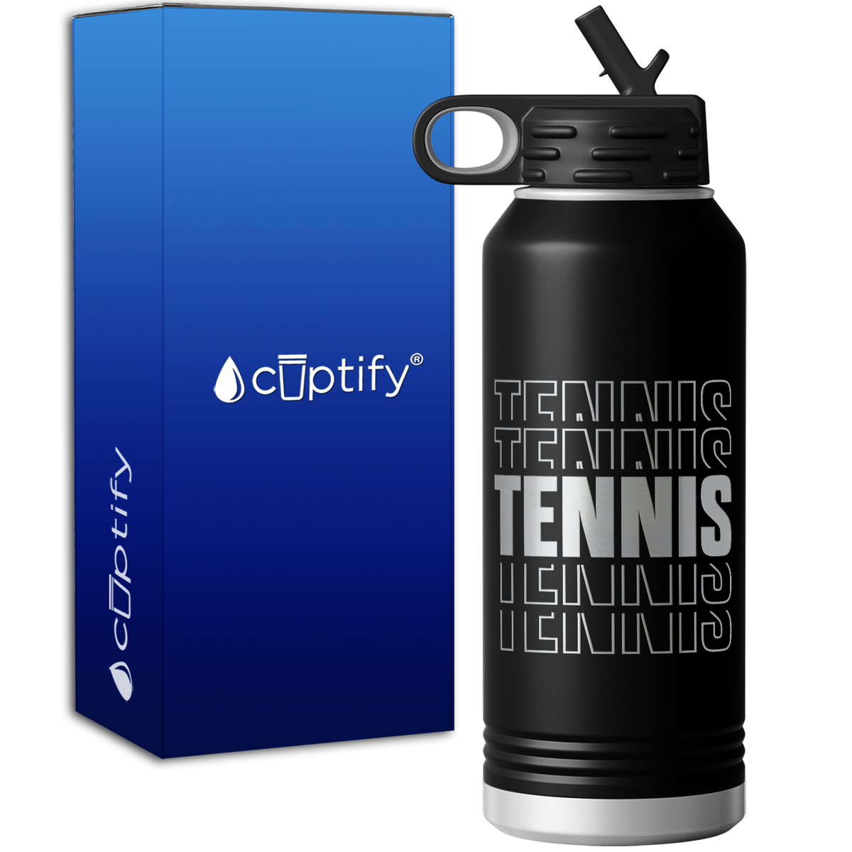 Tennis Tennis Tennis 32oz Sport Water Bottle