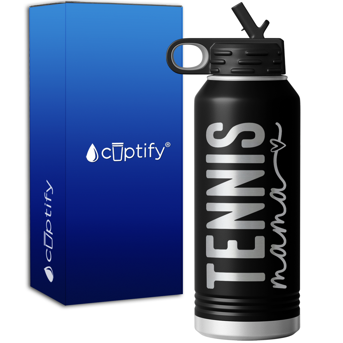 Tennis Mama 32oz Sport Water Bottle