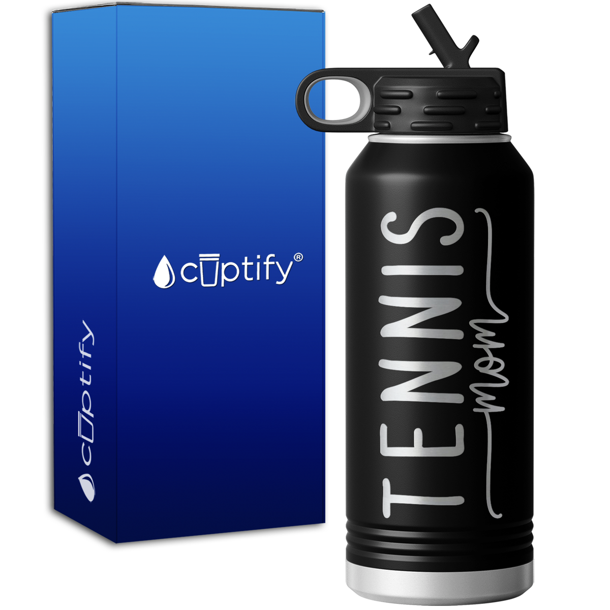 Tennis Mom 32oz Sport Water Bottle