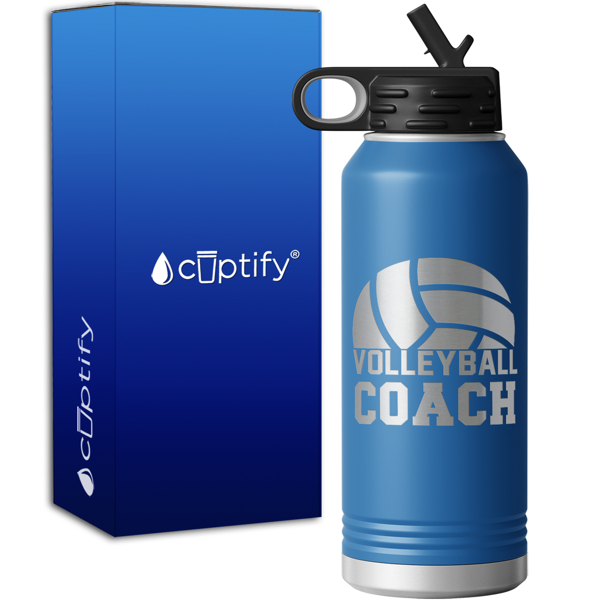 Volleyball Coach 32oz Sport Water Bottle
