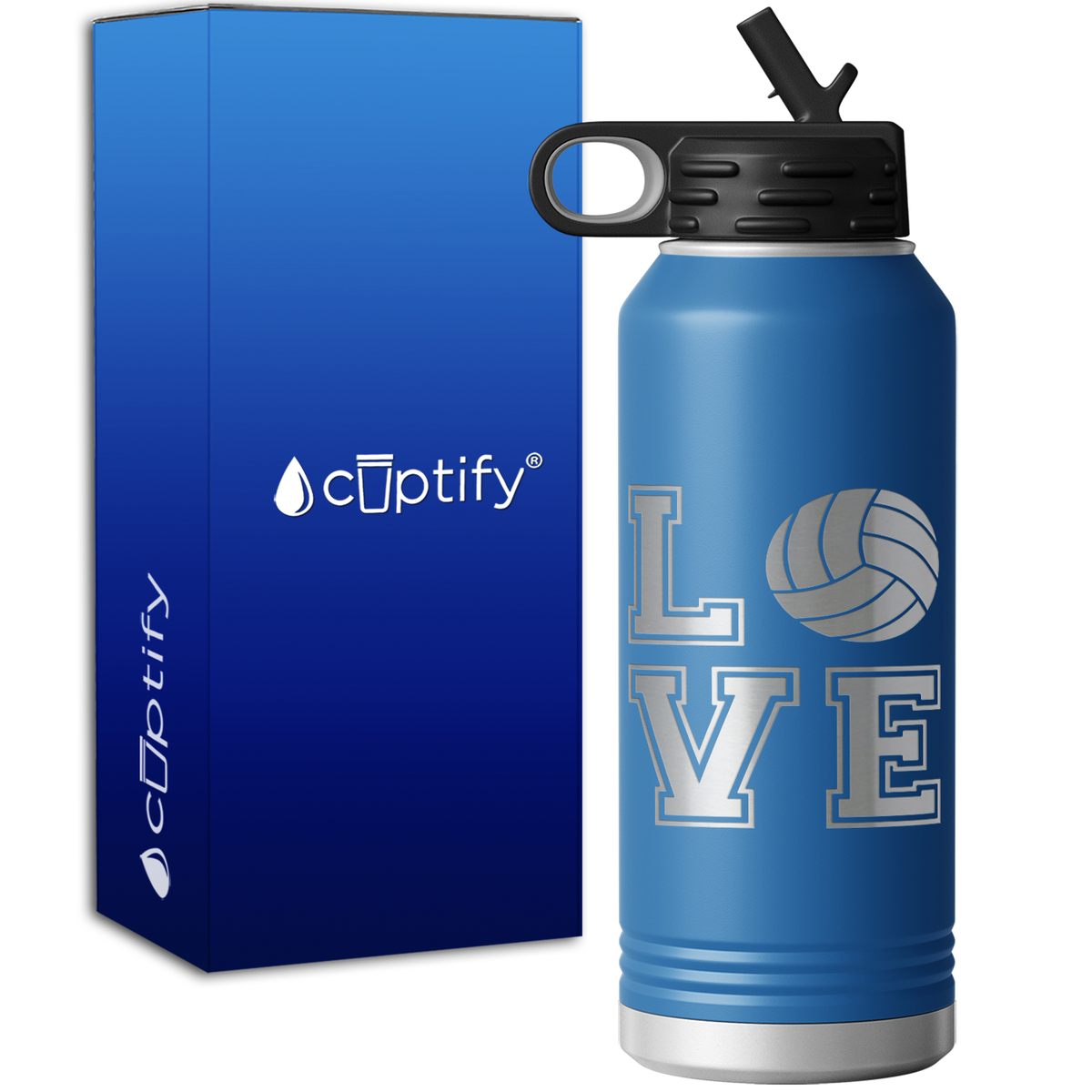 Volleyball Love 32oz Sport Water Bottle