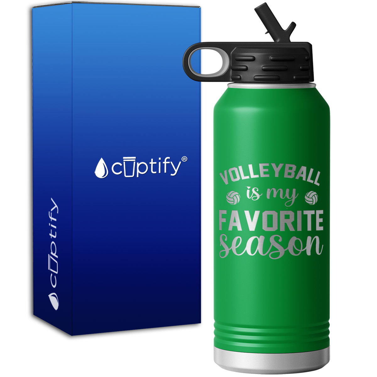 Volleyball is my Favorite Season 32oz Sport Water Bottle