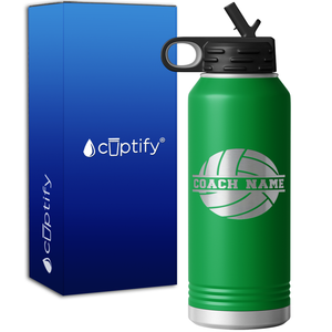 Personalized Volleyball Coach 32oz Sport Water Bottle