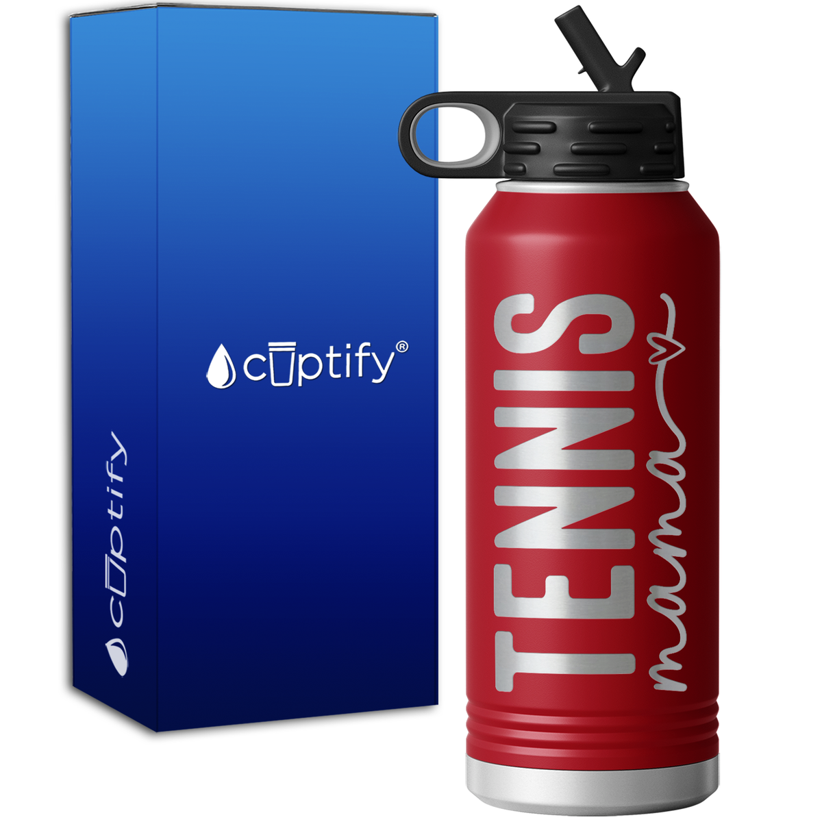 Tennis Mama 32oz Sport Water Bottle