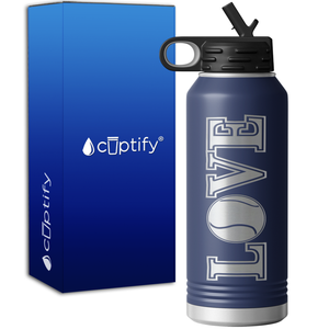 Tennis Love 32oz Sport Water Bottle