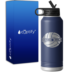Personalized Volleyball Coach 32oz Sport Water Bottle