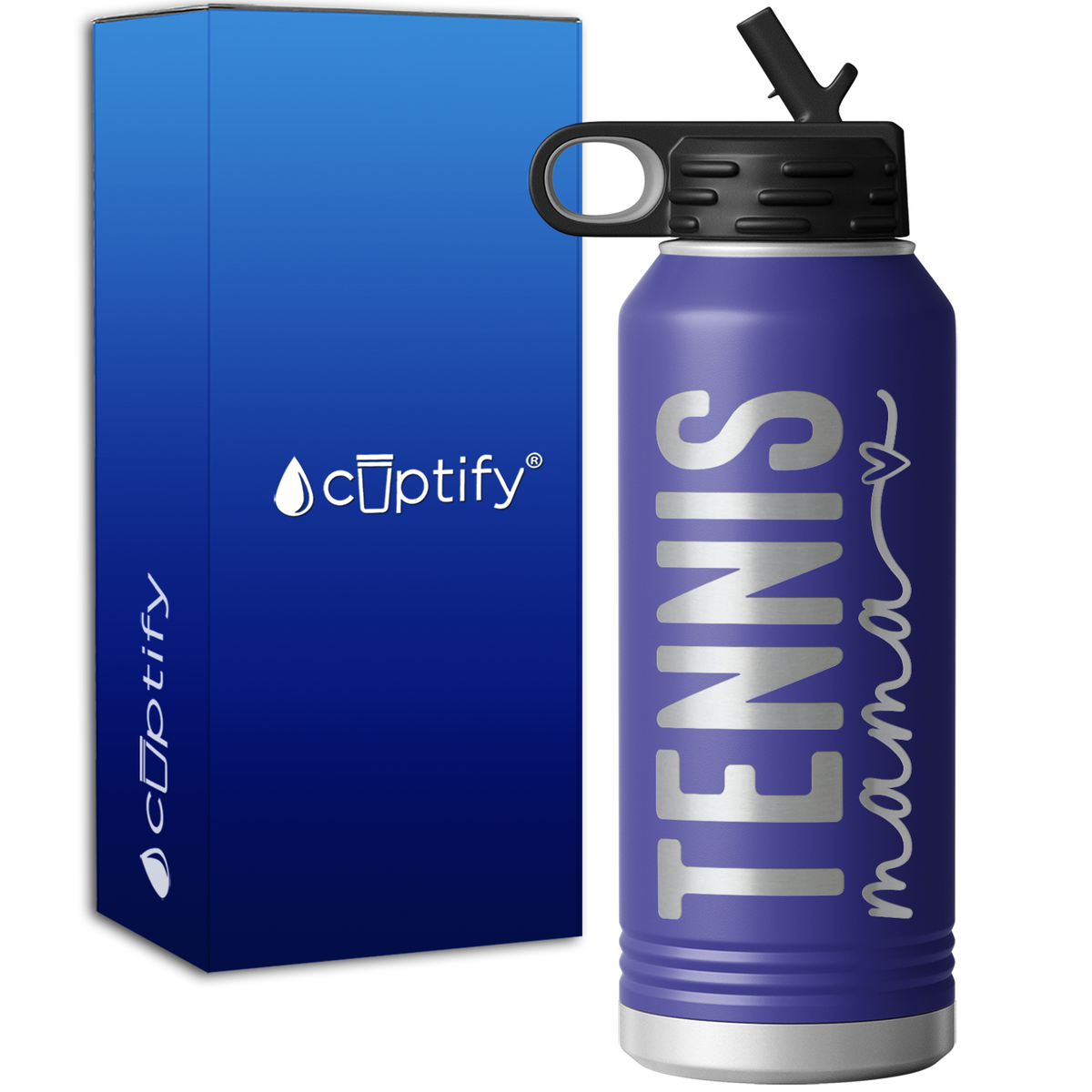 Tennis Mama 32oz Sport Water Bottle