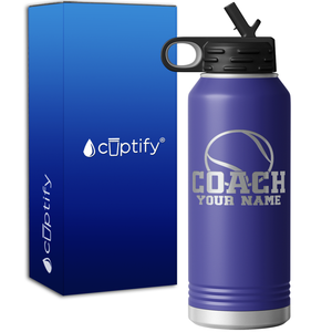 Tennis Coach 32oz Sport Water Bottle