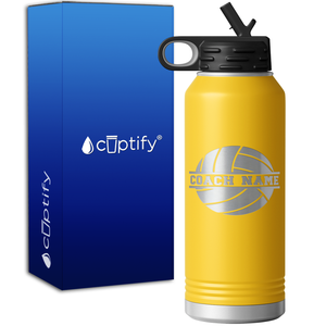 Personalized Volleyball Coach 32oz Sport Water Bottle