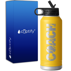 Mens Tennis Coach 32oz Sport Water Bottle