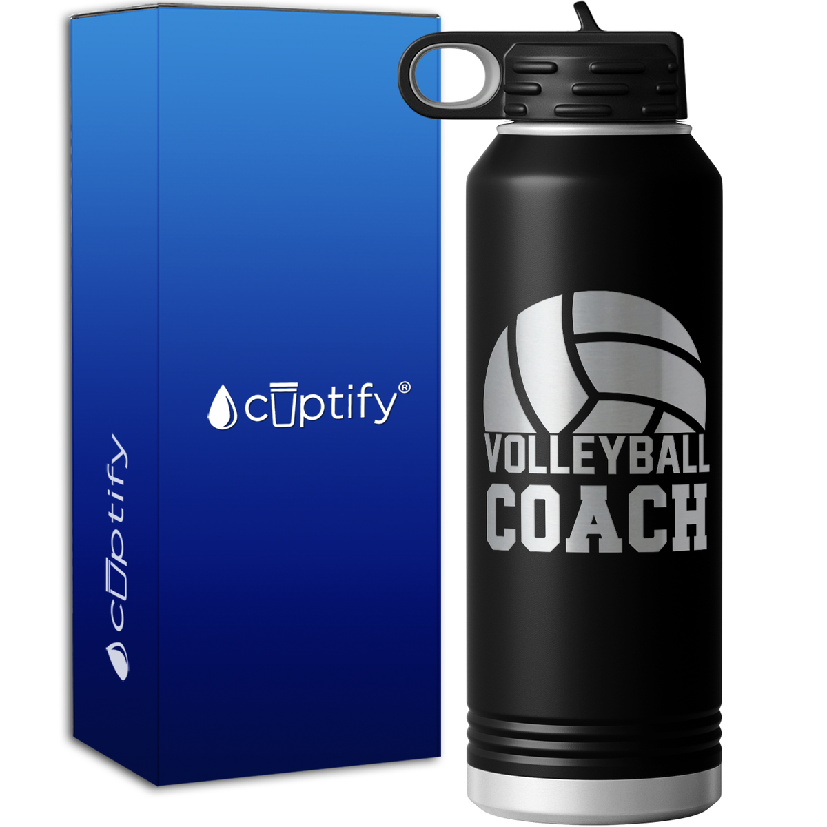 Volleyball Coach 40oz Sport Water Bottle
