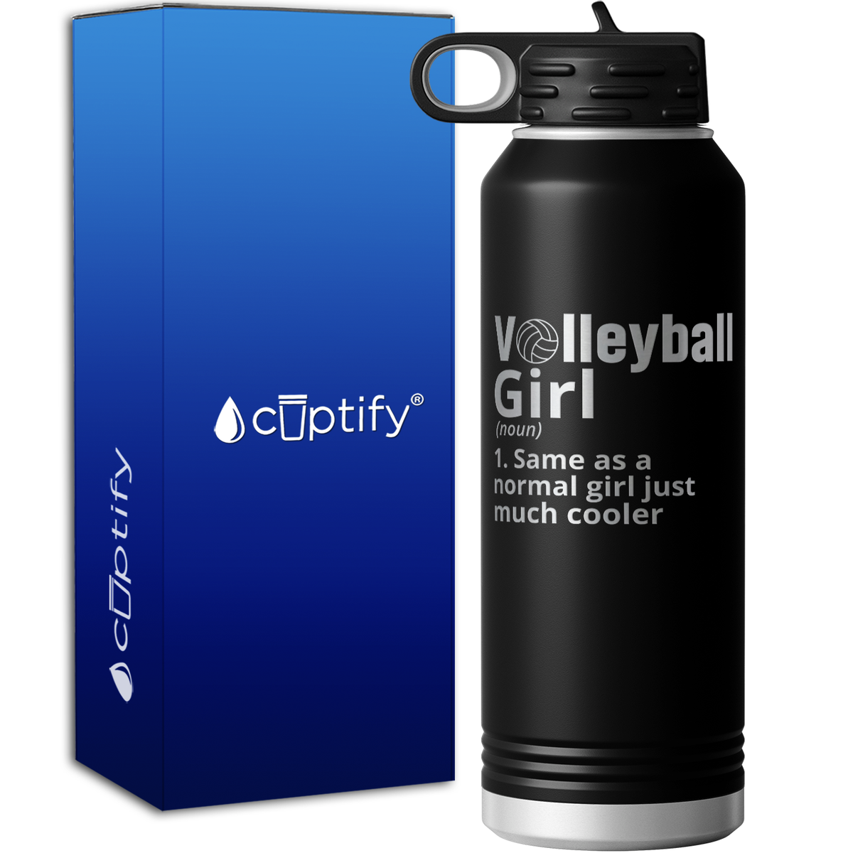 Volleyball Girl Definition 40oz Sport Water Bottle