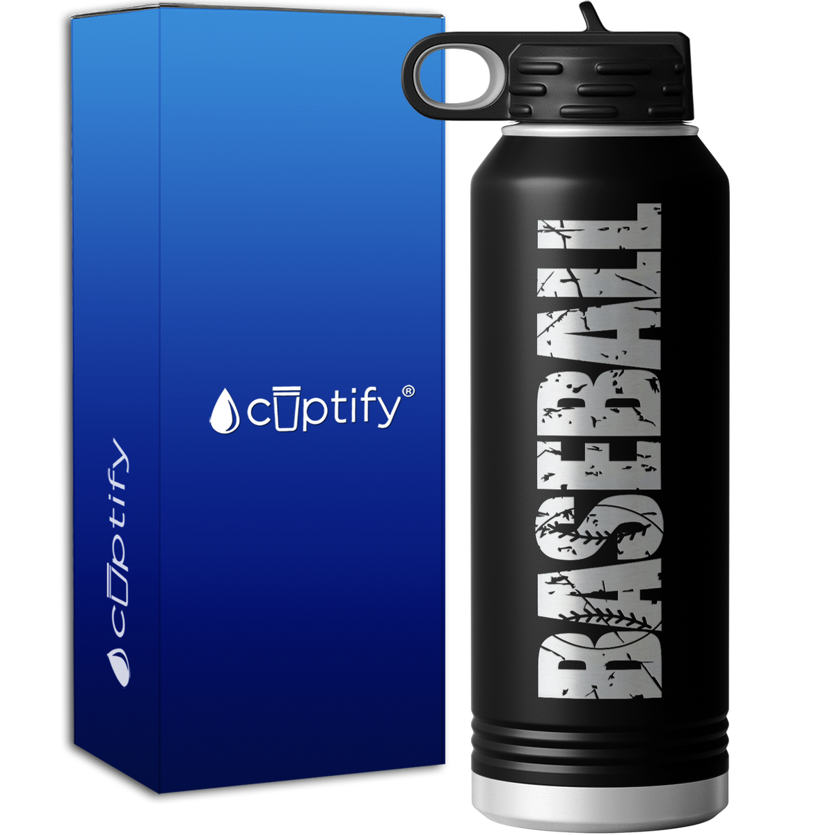 Baseball 40oz Sport Water Bottle