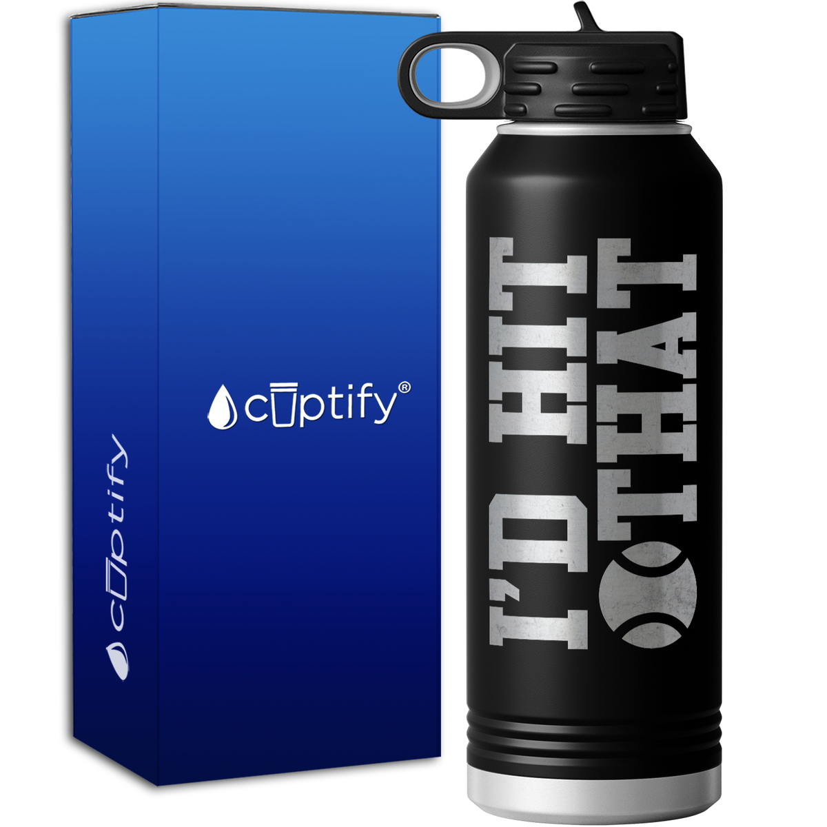 I'd Hit That Tennis Ball 40oz Sport Water Bottle