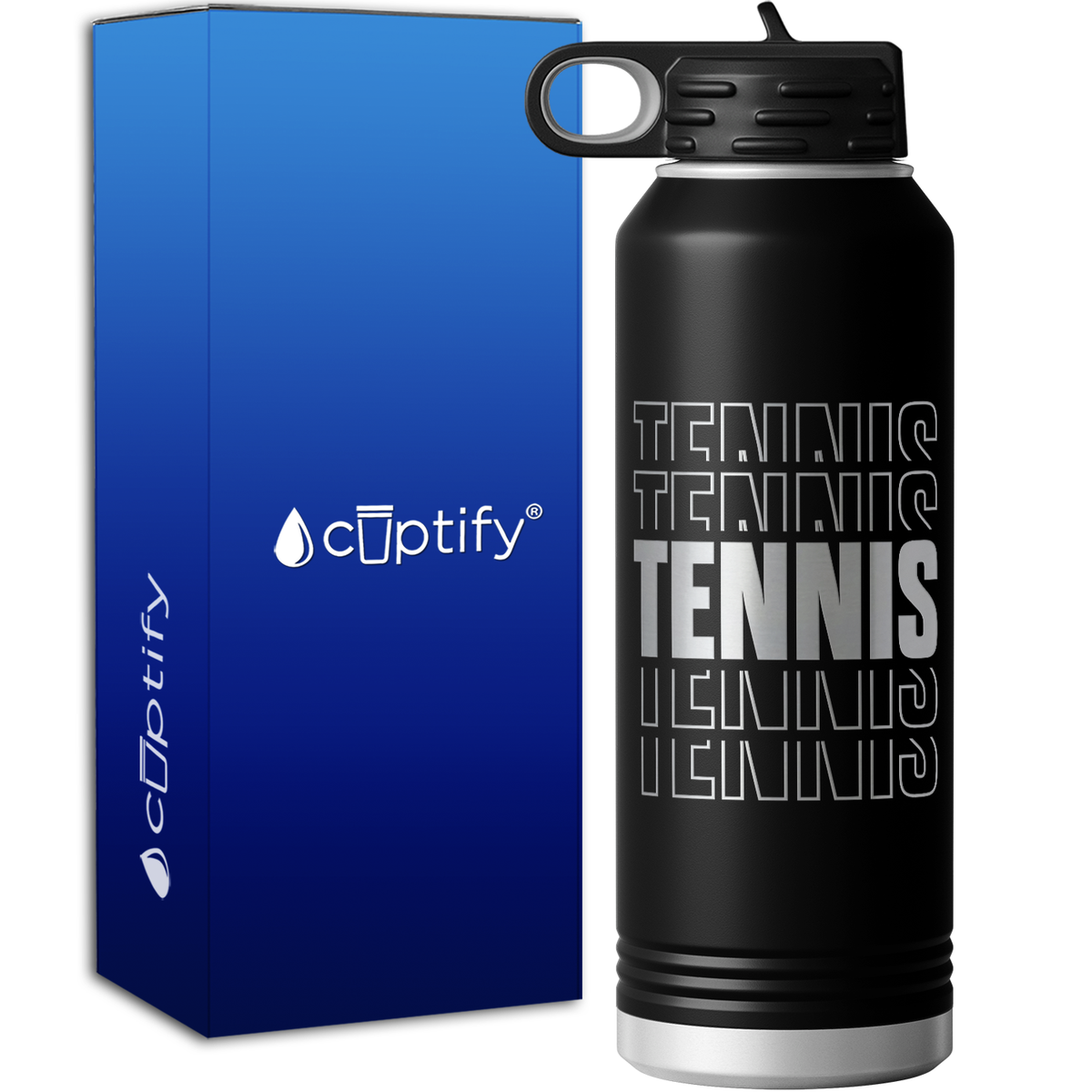 Tennis Tennis Tennis 40oz Sport Water Bottle