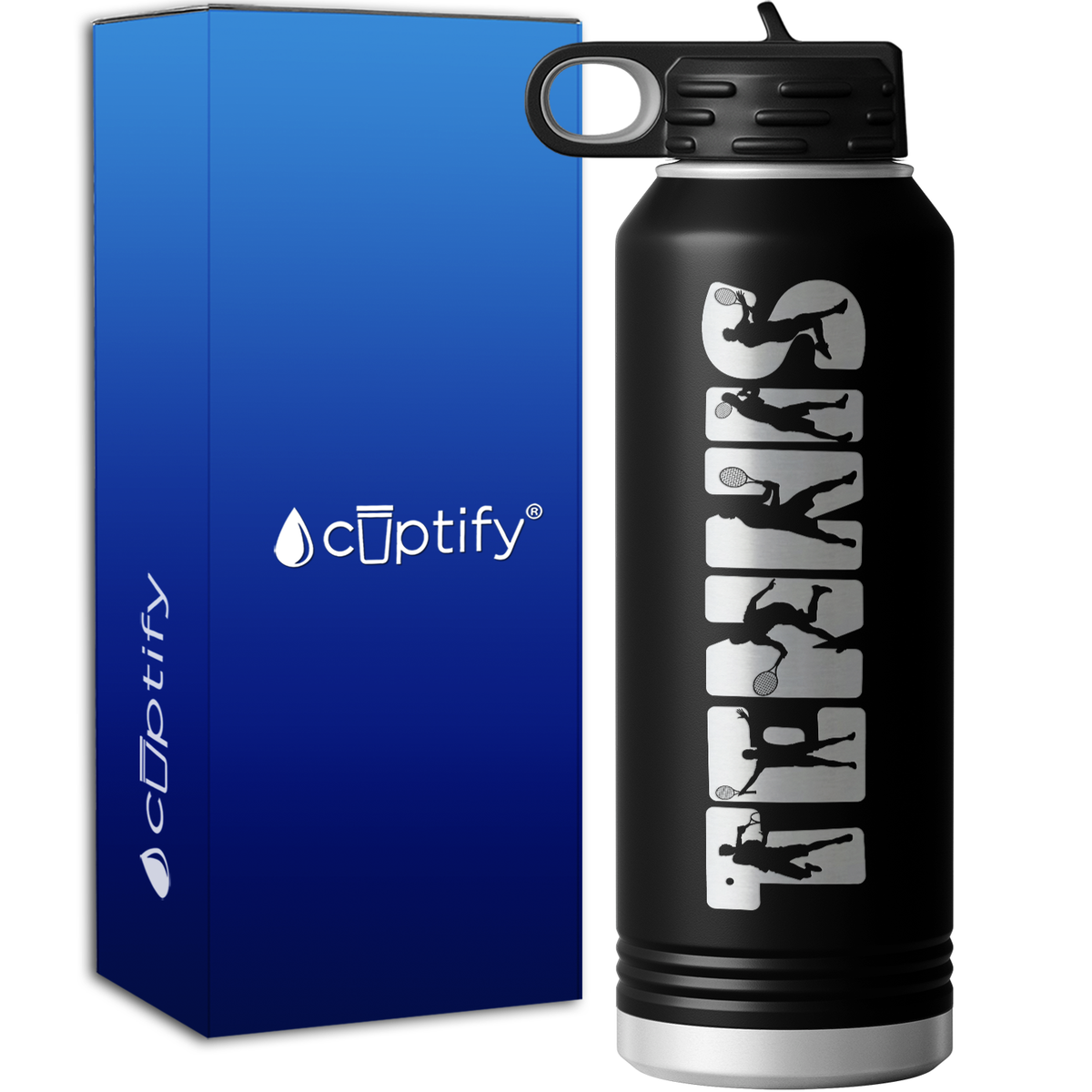 Tennis Players 40oz Sport Water Bottle