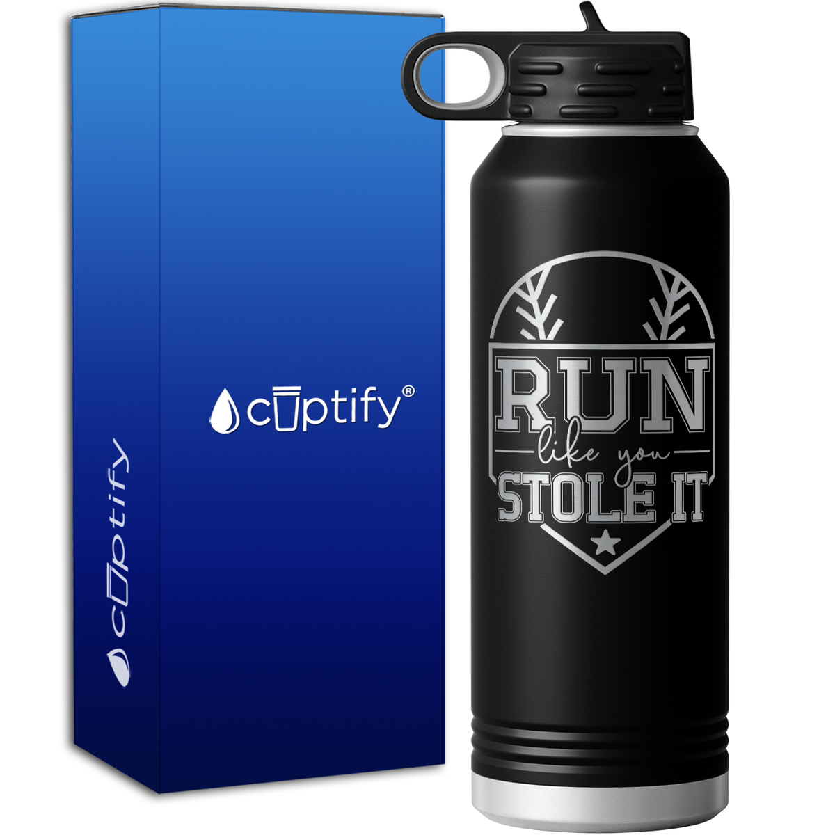 Run Like You Stole It 40oz Sport Water Bottle