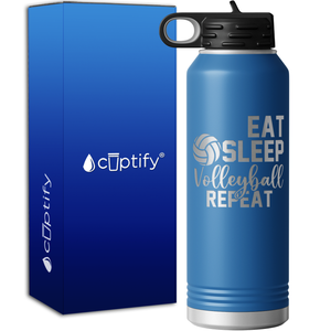 Eat Sleep Volleyball Repeat 40oz Sport Water Bottle