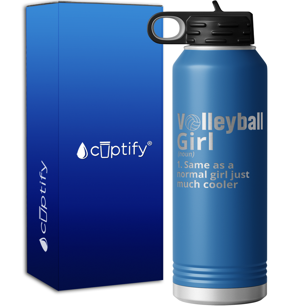 Volleyball Girl Definition 40oz Sport Water Bottle