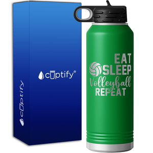 Eat Sleep Volleyball Repeat 40oz Sport Water Bottle