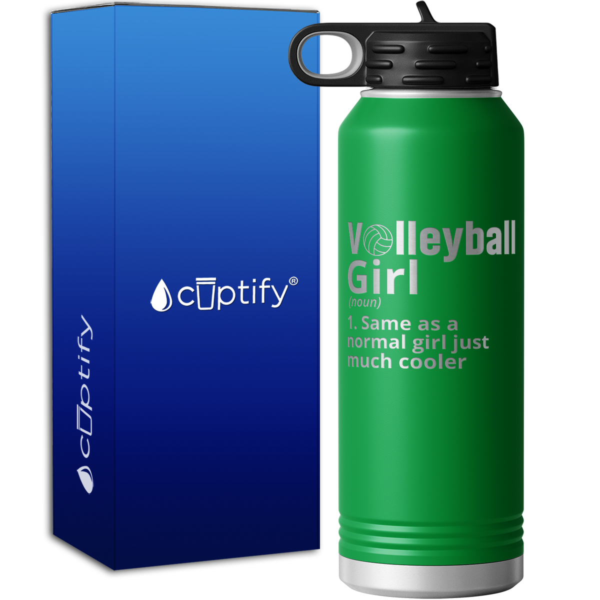 Volleyball Girl Definition 40oz Sport Water Bottle