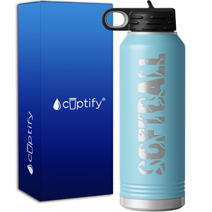 Softball Players Skinny 40oz Sport Water Bottle
