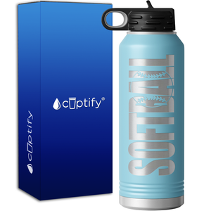Softball 40oz Sport Water Bottle