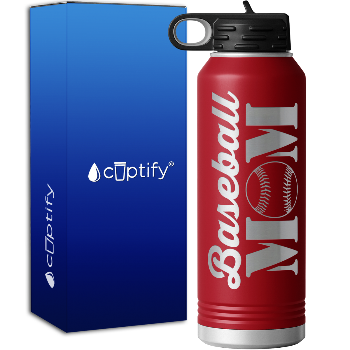 Baseball Mom 40oz Sport Water Bottle