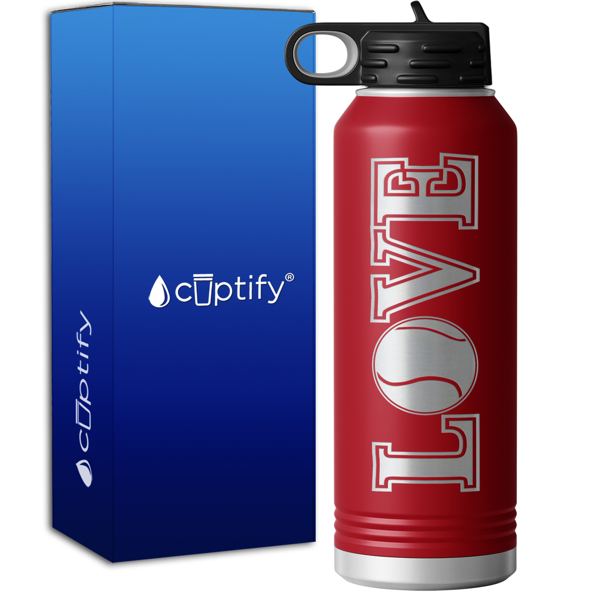 Tennis Love 40oz Sport Water Bottle
