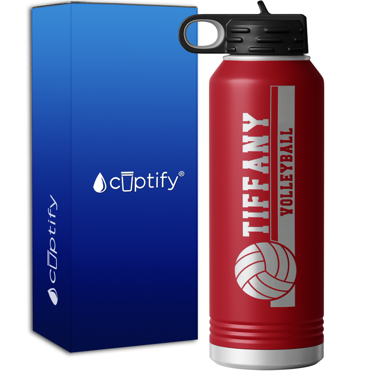 Volleyball Mom 40oz Sport Water Bottle